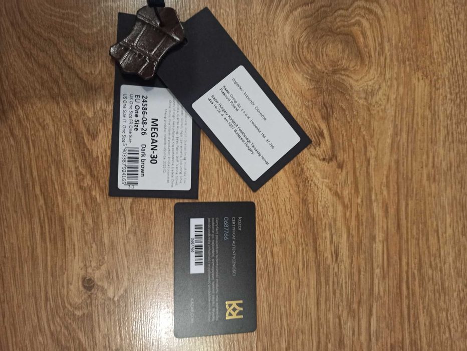 Torebka damska Kazar brązowa skórzana