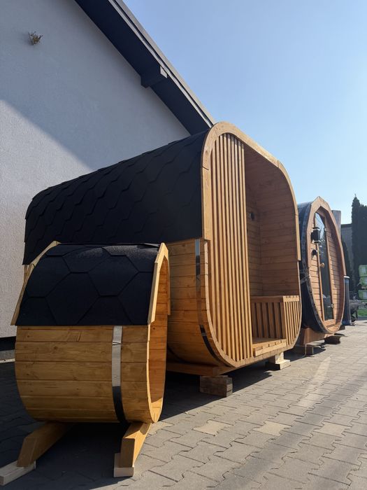 Sauna Quadro Linea ogrodowa do samodzielnego montażu 200x240 cm z przedsionkiem