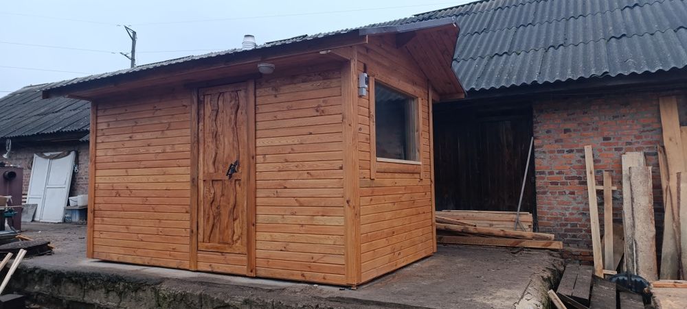 Сауна на дровах. 2450*4050