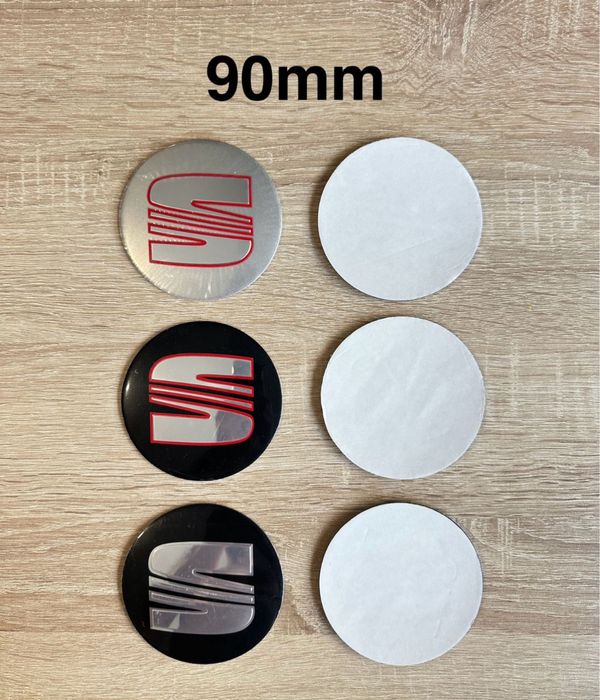 Conjunto 4 Centros Jantes Seat 56mm 60mm 63mm 65mm 68mm