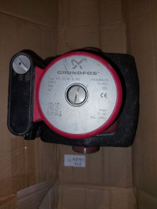 pompa cwu grundfos ups 25-80 mm:180 n + gwarancja