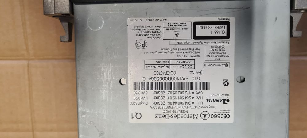 Radio mercedes w212 lift ntg4