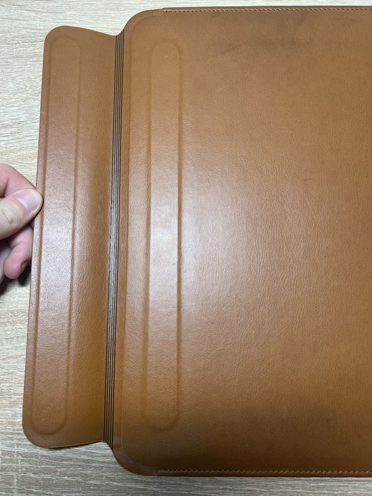 Чохол папка для MacBook 13 Air / Pro коричневий (екошкіра на магніті WIWU Skin Pro)