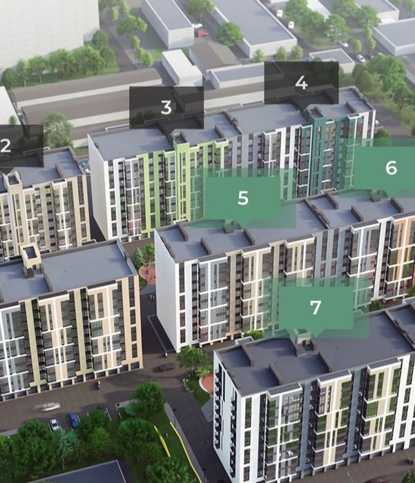 ЖК "Рідний Дім" продаж двокімнатної квартири