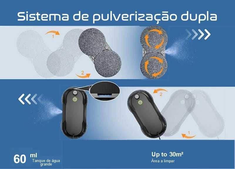 Robot limpa vidros WA5E *pulverização automática* //NOVIDADE// branco