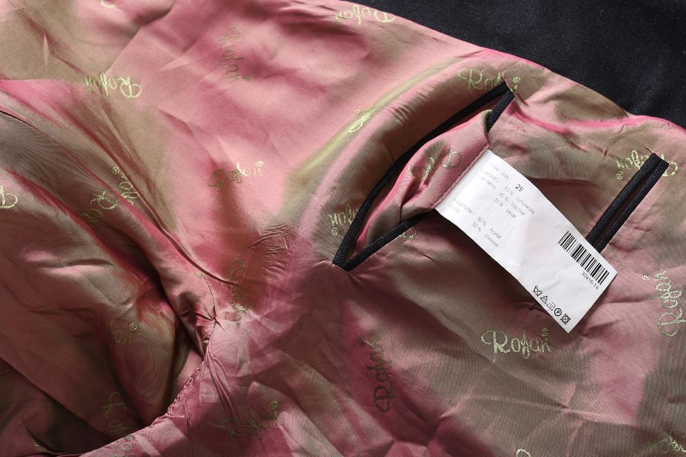 ROFAN TRACHT czarna marynarka męska bawarska myśliwska wełna jedwab 58