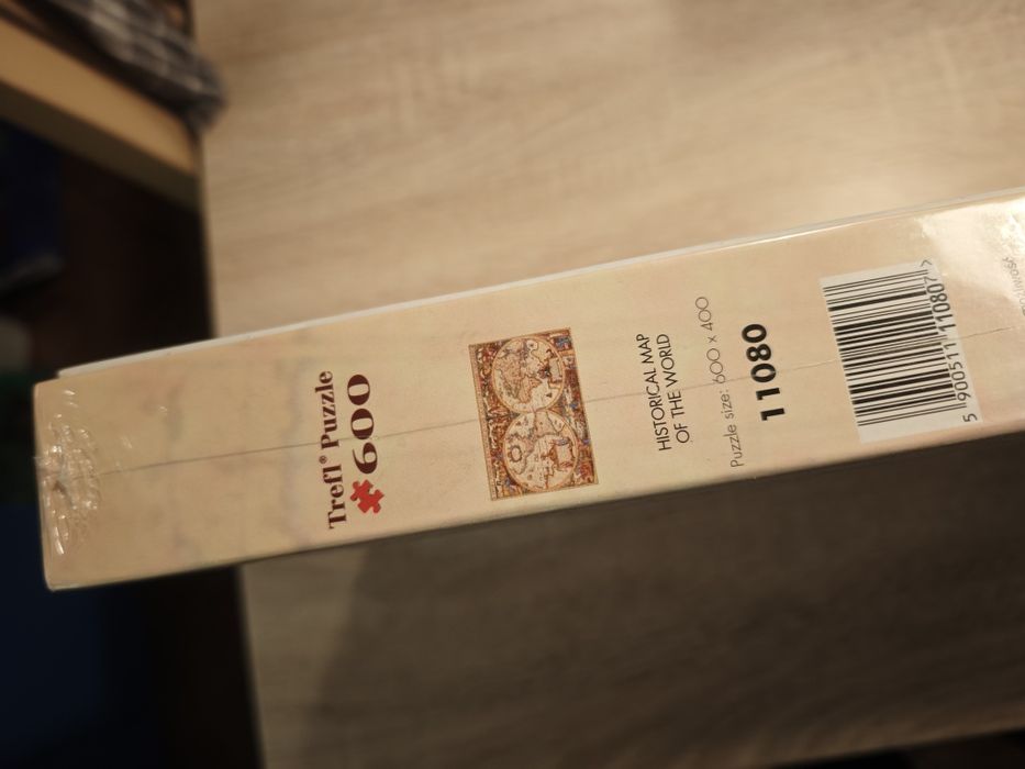 Puzzle Trefl 600 historyczna mapa świata Nowe nie otwierane!