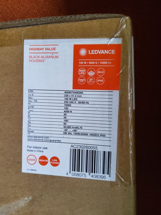 Lampa led przemysłowa Ledwance 100 W . Bardzo mocna