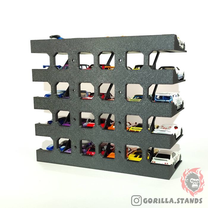 Ekspozytor Stojak 30 miejsc V1 Hot Wheels Matchbox 1:64 Gorilla Stands