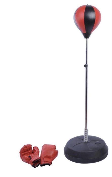 Saco de boxe e luvas - criança