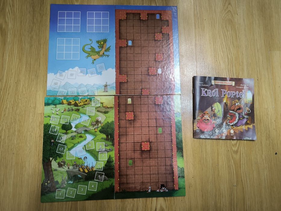 Gra familijna Król Popiel i gratis puzzle mapa Polski, okazja!