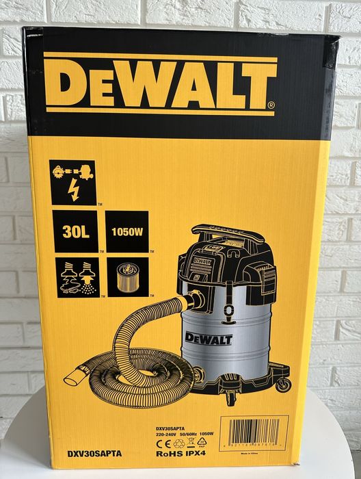 Новий ОРИГІН пилосос зНімеччин Dewalt DXV 30 SAPTA/будівельний/пылесос