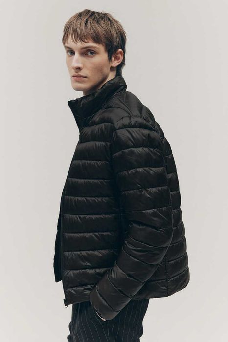Куртка H&M Чоловіча Чорна Вітровка Мікропуховик Легка На Осінь Нова