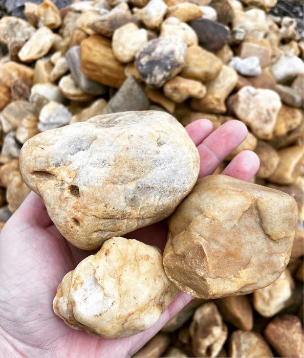 Bursztynowy Otoczak Żwir Miodowy Kamień Ogrodowy do Akwarium Terrarium