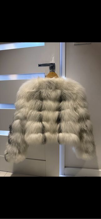 Futro naturalne lis bialy