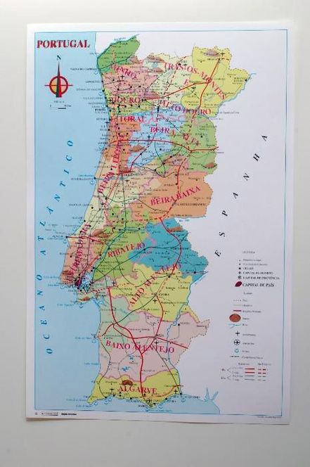 Mapa de Portugal anos 60 Rio Tinto • OLX Portugal