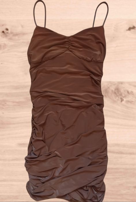 Сукня літня міні з драпіпуванням