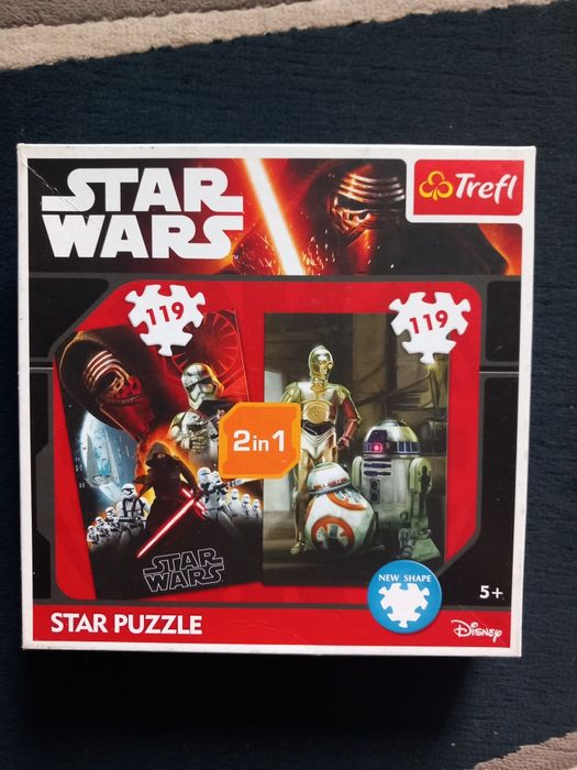 Puzzle Trefl Star Wars 2 x 119 el. wyjątkowy ksztalt