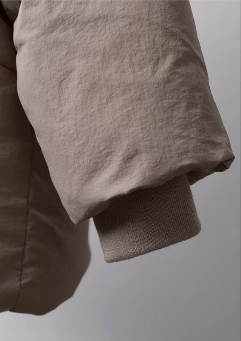 Пуховик Zara 116, пуховик бежевий зара, куртка zara, зимова куртка зар