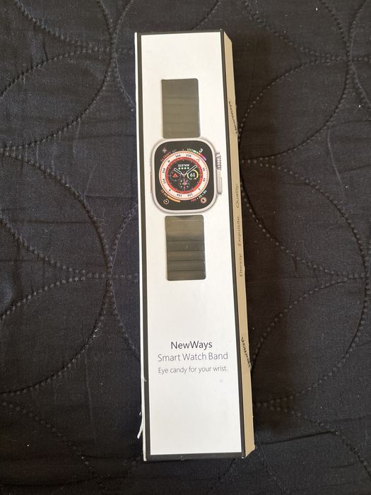 Metalowy pasek do zegarka Apple Watch czarny.