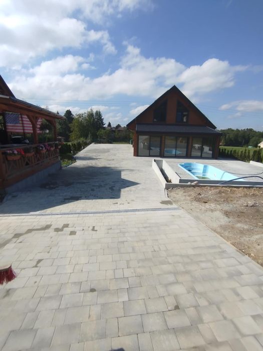 Układanie kostki brukowej granitowej Wolne terminy !  usługi Mini kopa