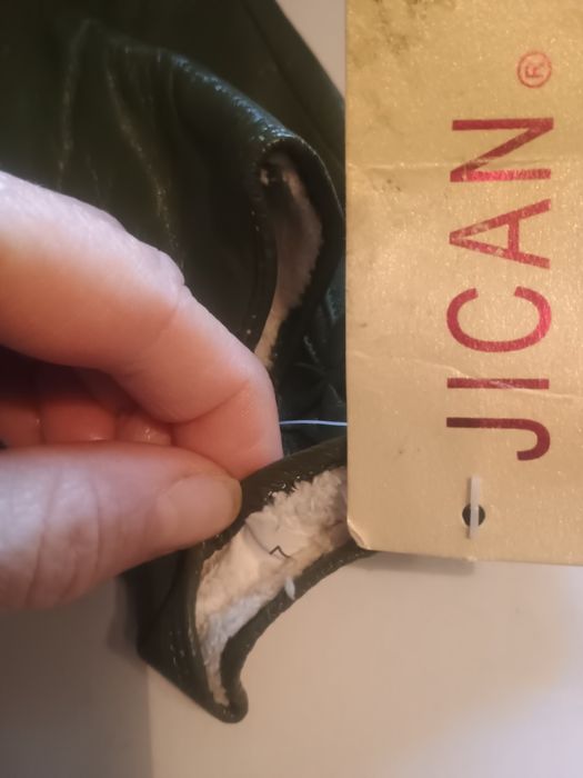 Rękawiczki sköra zielone nowe