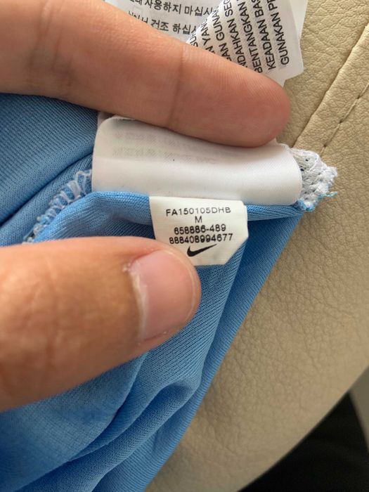 Manchester City 2015/2016 Home Football Shirt Nike Jersey Size M