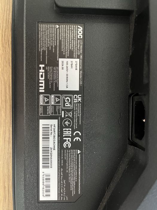 Monitor AOC para peças