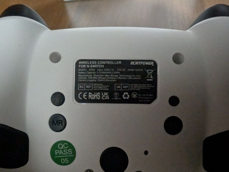 Бездротовий контролер ECHTPOWER для Nintendo Switch / PC / Android