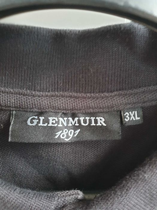 Czarna koszulka polo t-shirt 3XL Glenmuir