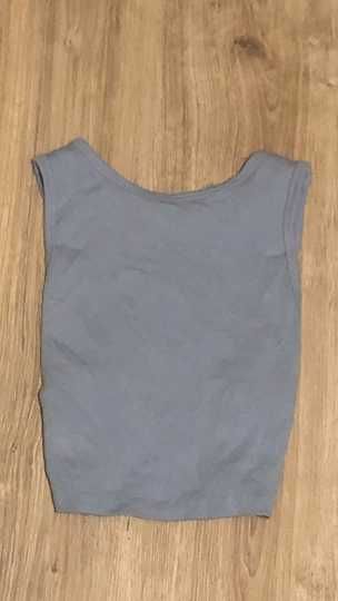 Crop Top jasnoniebieski (Bershka)