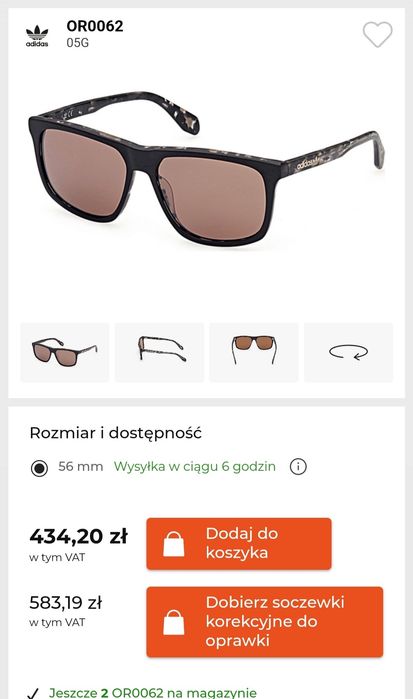 Adidas  okazja okulary przeciwsłoneczne fajne stylowe