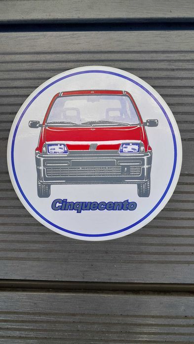 Naklejka FIAT Cinquecento Oryginał