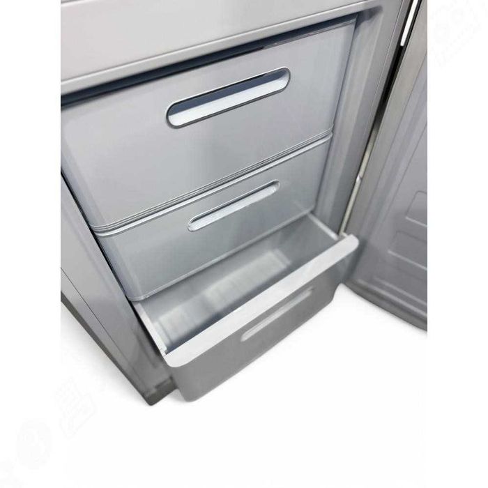 Ретро-холодильник SMEG / СМЕГ FAB32RSV3 / 2 камери, срібло