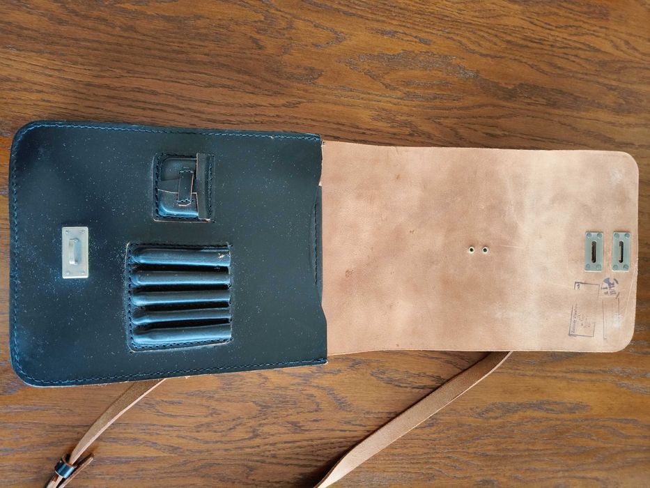 Torba skórzana raportówka nowa z lat 90 tych