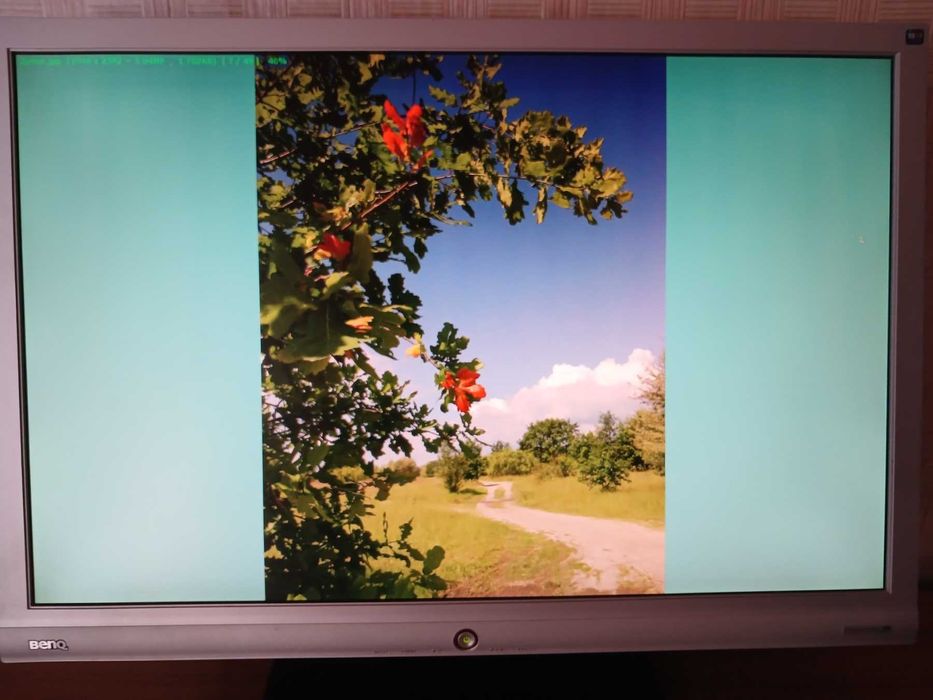 Монітор 24" BenQ G2400WA Silver black робочий зі шнурами підключення