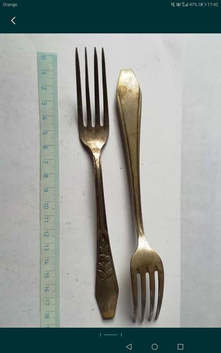 Zestaw sztućców platerowych sygnowanych