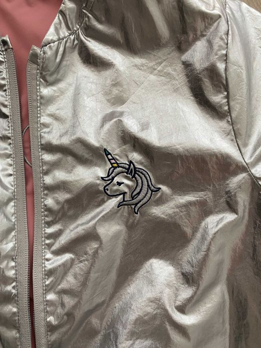 Jesienna dwustronna kurteczka dla dziewczynki COOLCLUB (Smyk) r. 140