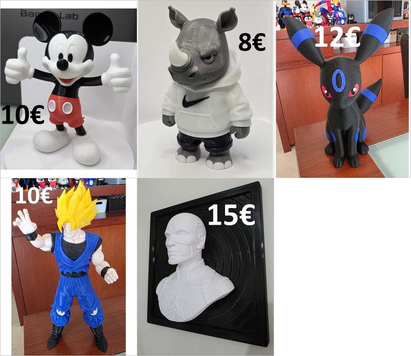 Bonecos impressão 3D Pessoais