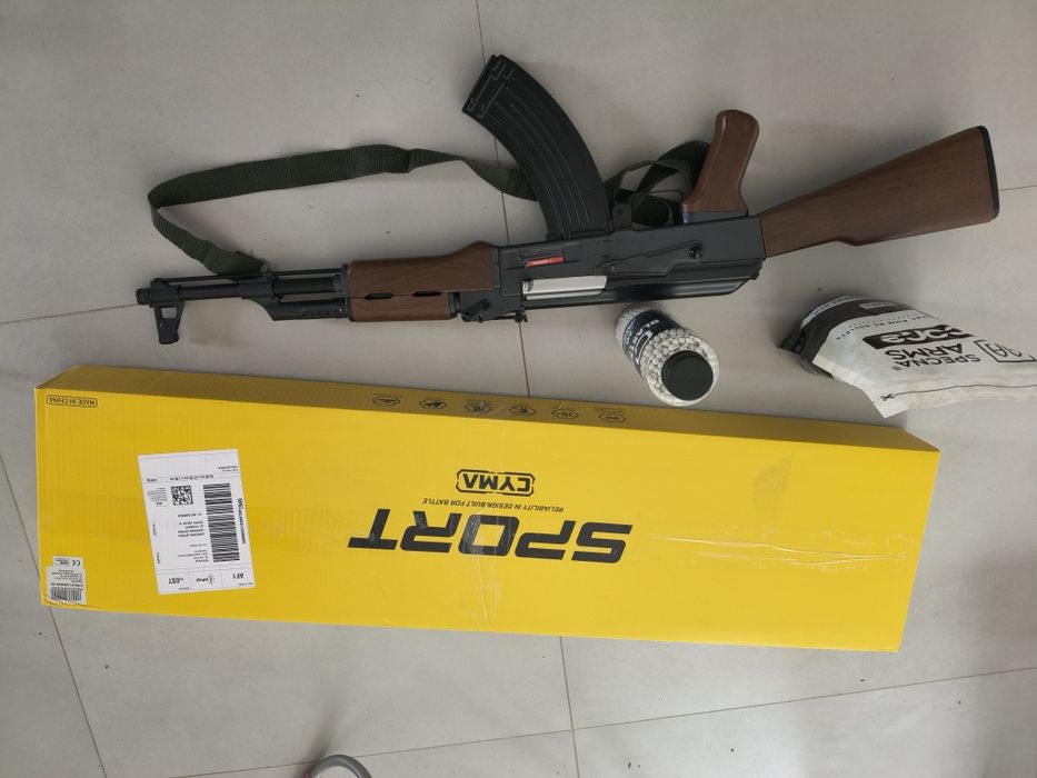 Nowe AK47 ani razu nie strzelane brak bateri