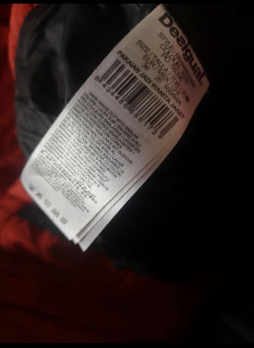Desigual kurtka puchowa miedziana 36