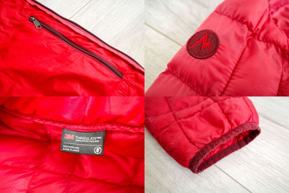 Kurtka Puchowa Marmot Featherless Hoody Down Jacket Hood L Czerwona