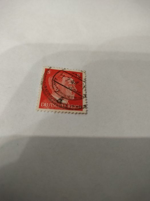 Niemcy 1934-45 III Rzesza Znaczek Hindenburg 8 (Skasowany)