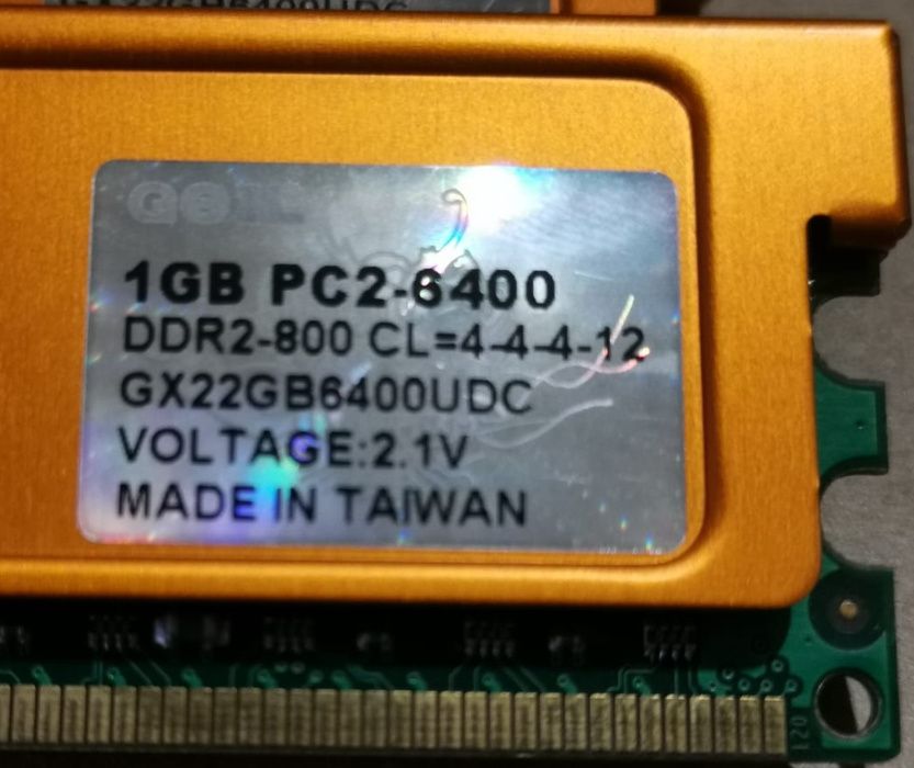 -4GB- 4x1Gb Memória RAM GEIL DDR2 PC2 6400