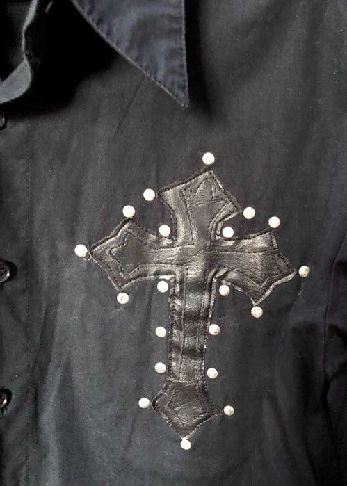 Camisa Gótica de Manga Comprida para Homem