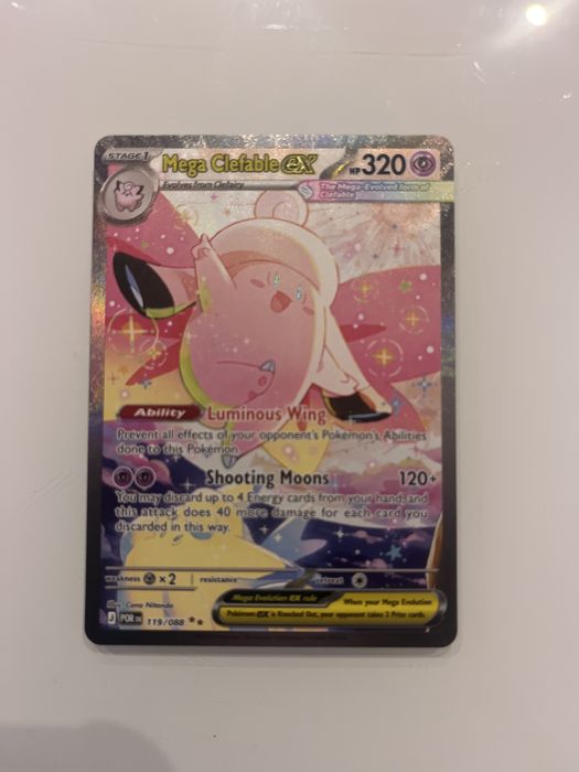 Karta pokemon Mega Clefable ex