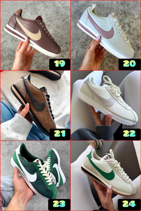 ‼️БЕЗ ПЕРЕДПЛАТИ Стильні Кросівки Nike Cortez у різних кольорах | Розміри 36 - 45‼️