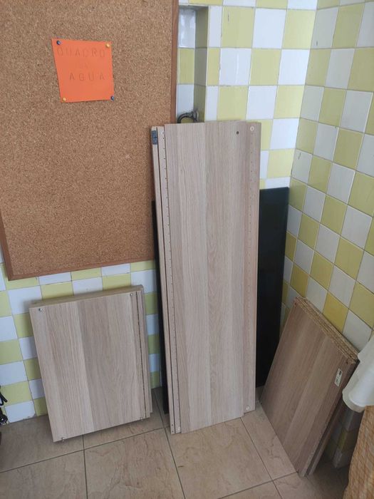 BESTÅ, Estrutura, ef carvalho c/velatura branca, 60x40x128 cm