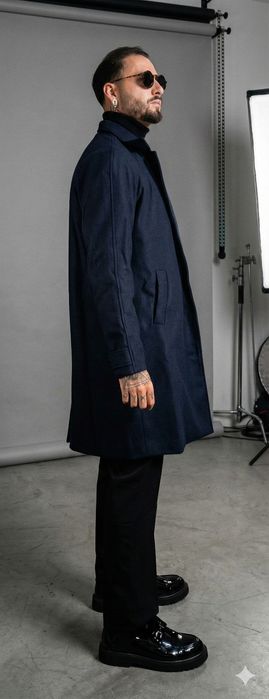 Sobretudo Clássico Homem M Novo