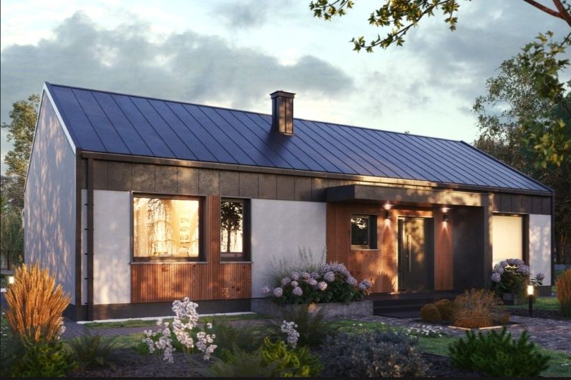 Dom szkieletowy 93,20 m². Budowa domu szkieletowego na twojej działce.